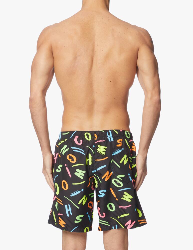 rinascente Moschino Fluo print medium swim shorts