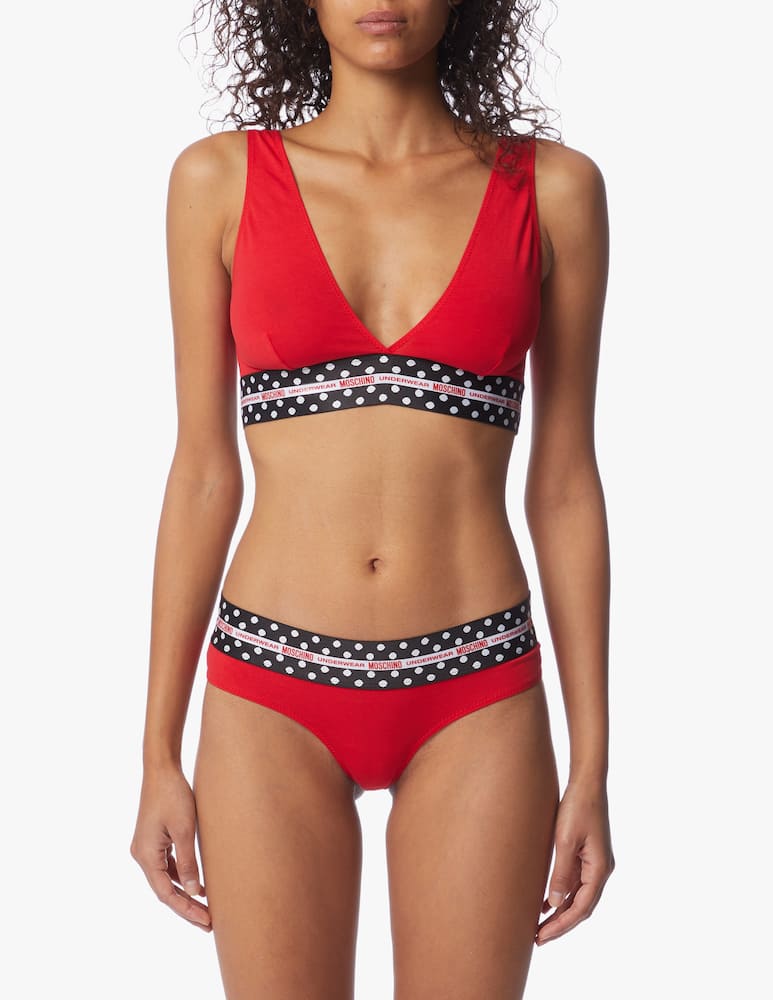 rinascente Moschino Cotton triangle bra