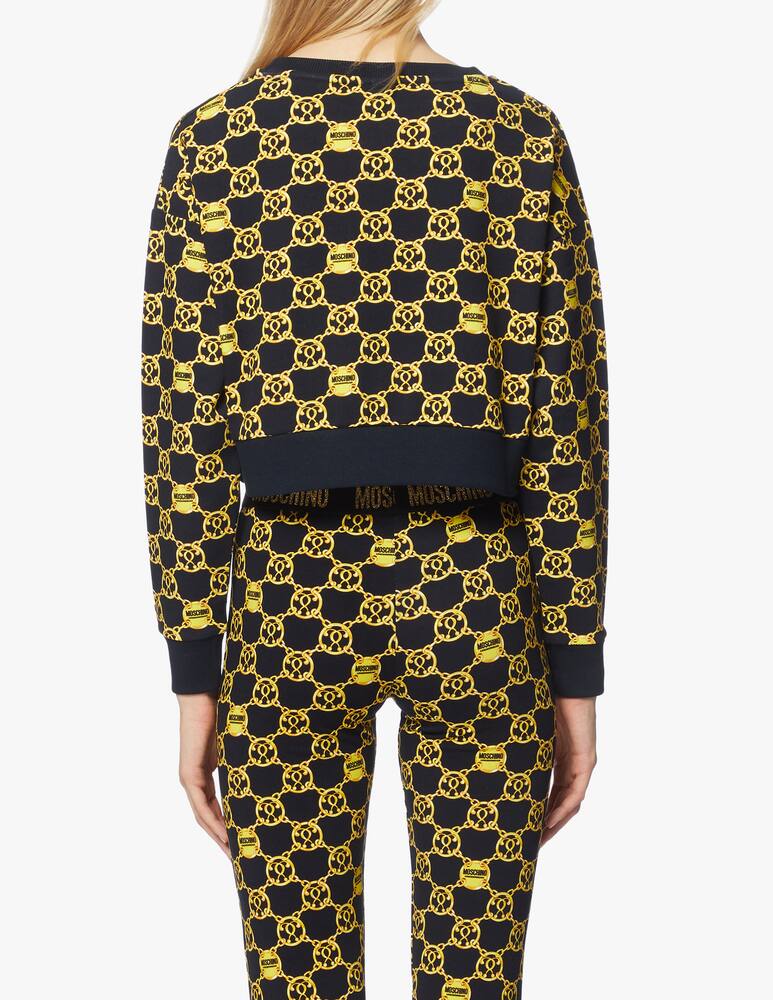 rinascente Moschino Felpa cropped in misto cotone