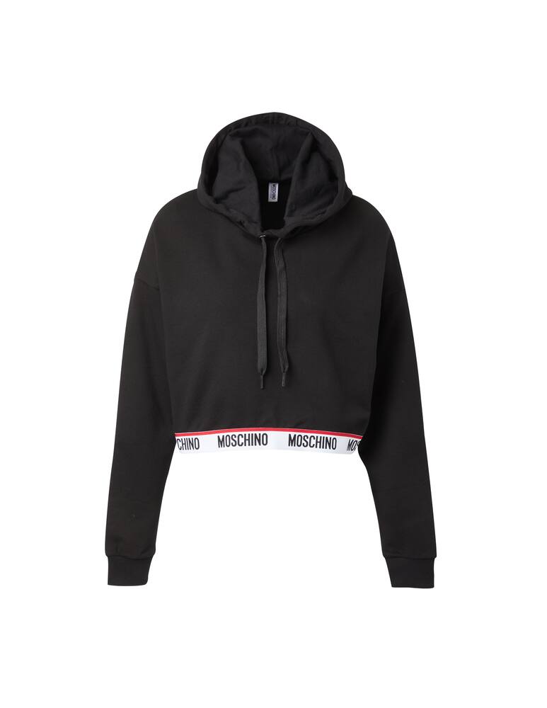 Moschino Cropped hoodie - black - picture 1 Moschino Cropped hoodie - black - picture 1