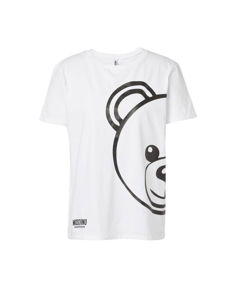 Moschino T-shirt in cotone - bianco - immagine 1 Moschino T-shirt in cotone - bianco - immagine 1