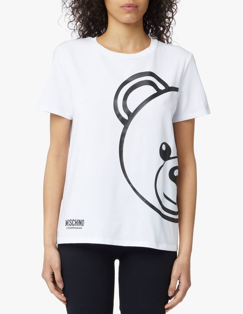 Moschino T-shirt in cotone - bianco - immagine 2 Moschino T-shirt in cotone - bianco - immagine 2