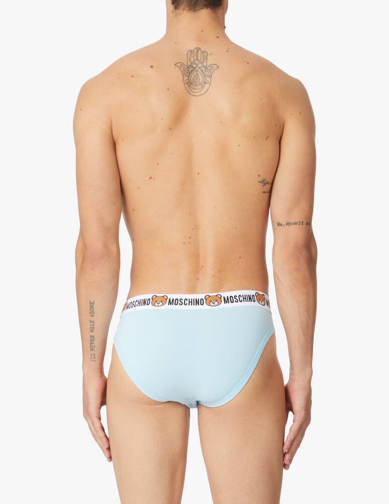 rinascente Moschino Slip 2pezzi teddy carry over - azzurro