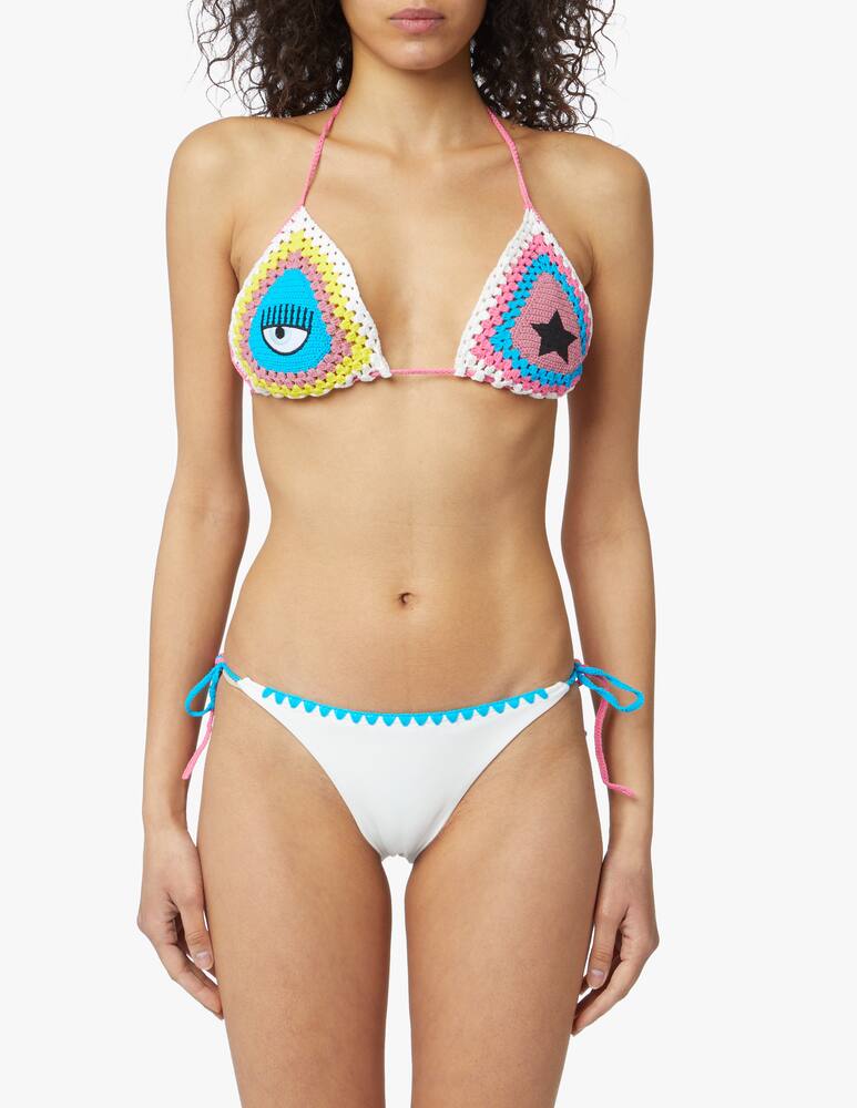 rinascente Chiara Ferragni Top triangolo bikini - bianco