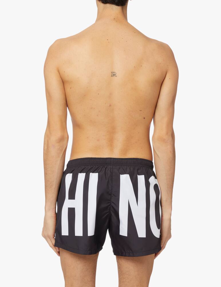 rinascente Moschino Macro logo trunk - black