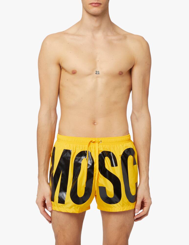 rinascente Moschino Boxer maxi logo gommato - giallo