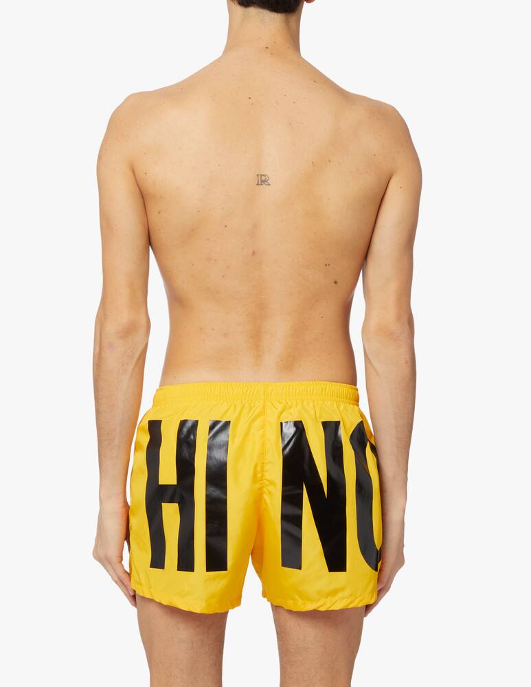 rinascente Moschino Boxer maxi logo gommato - giallo