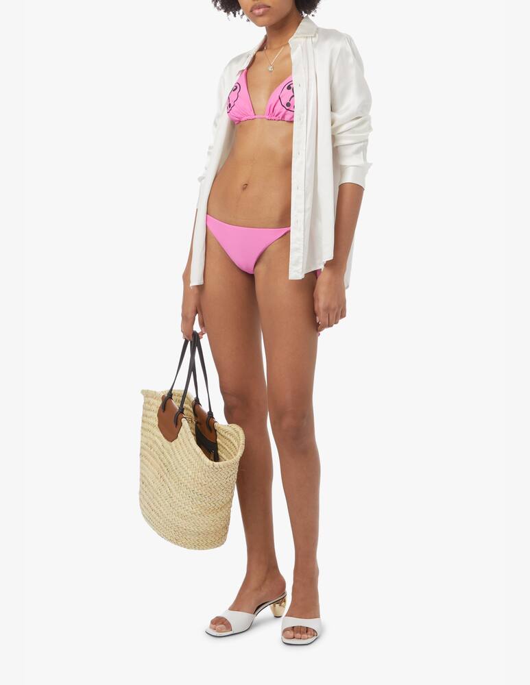 rinascente Moschino Triangle bikini top - pink