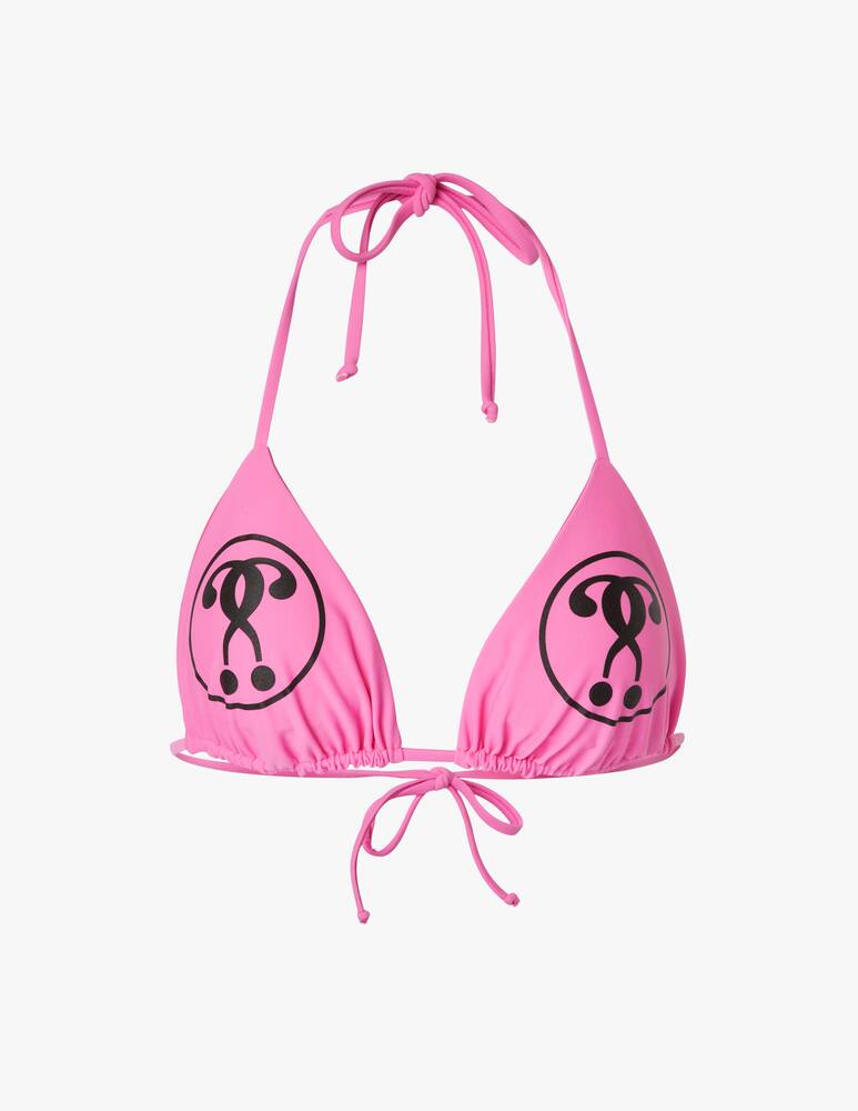 rinascente Moschino Triangle bikini top - pink