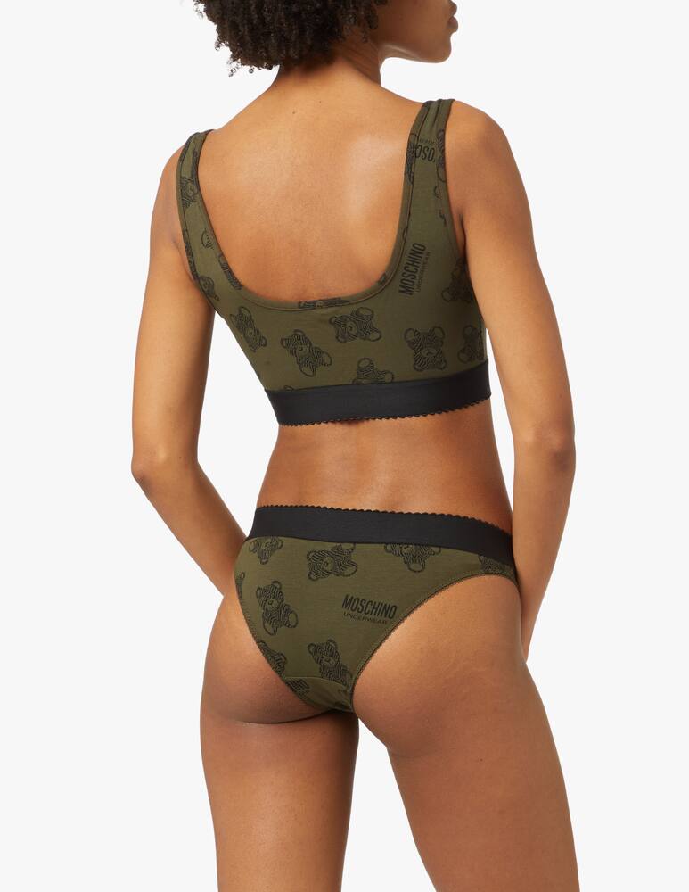rinascente Moschino Strapless bra - olive