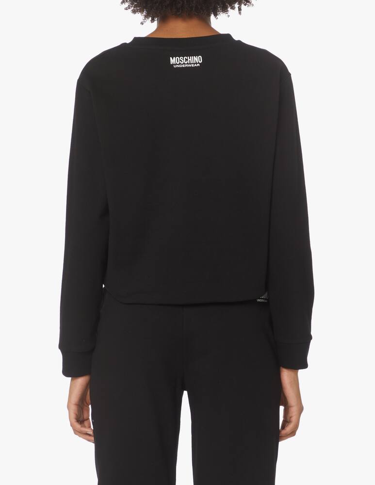 rinascente Moschino Felpa girocollo on cotone - nero