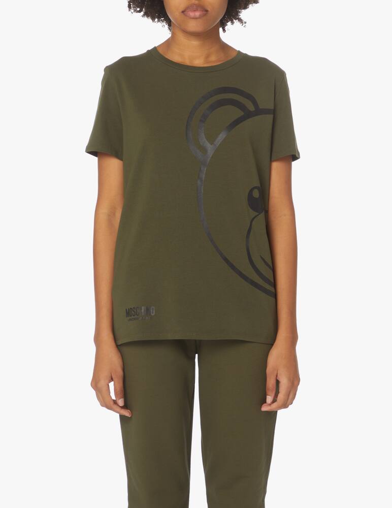 rinascente Moschino T-shirt in cotone - oliva