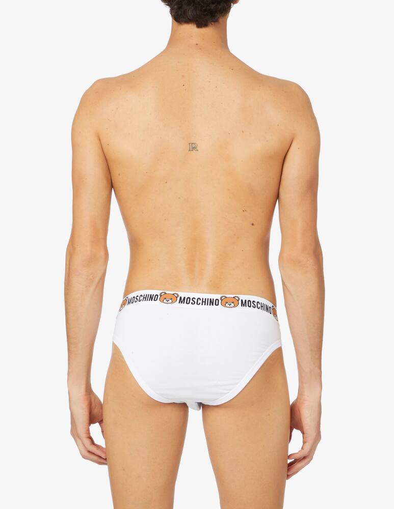 rinascente Moschino Bipack brief teddy carry over - white