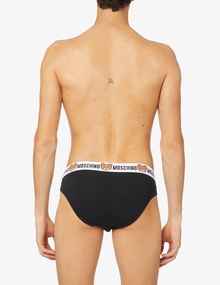 rinascente Moschino Slip 2pezzi teddy carry over - nero