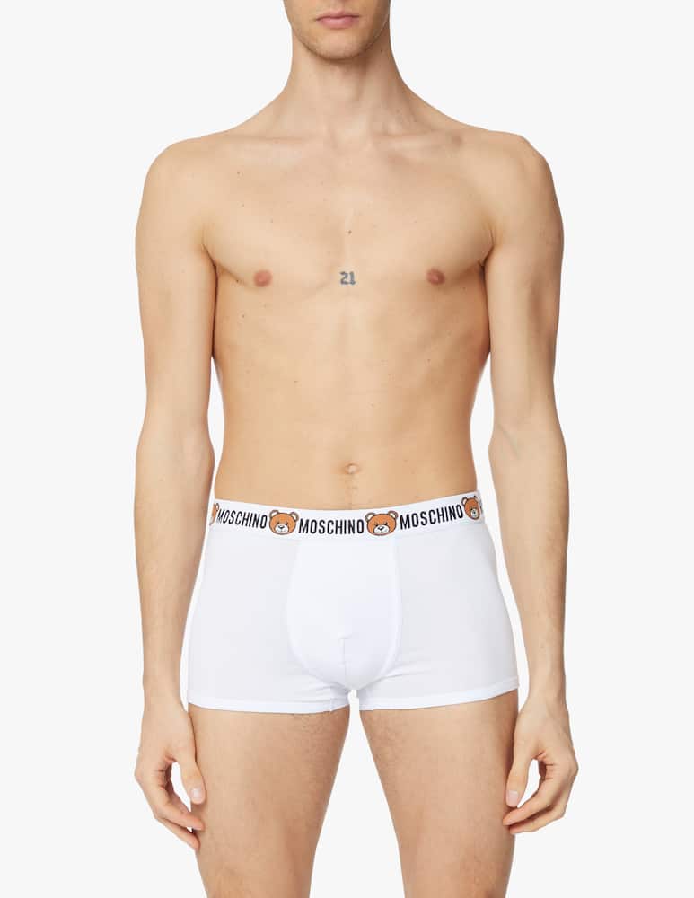 rinascente Moschino Bipack trunk teddy carry over - white