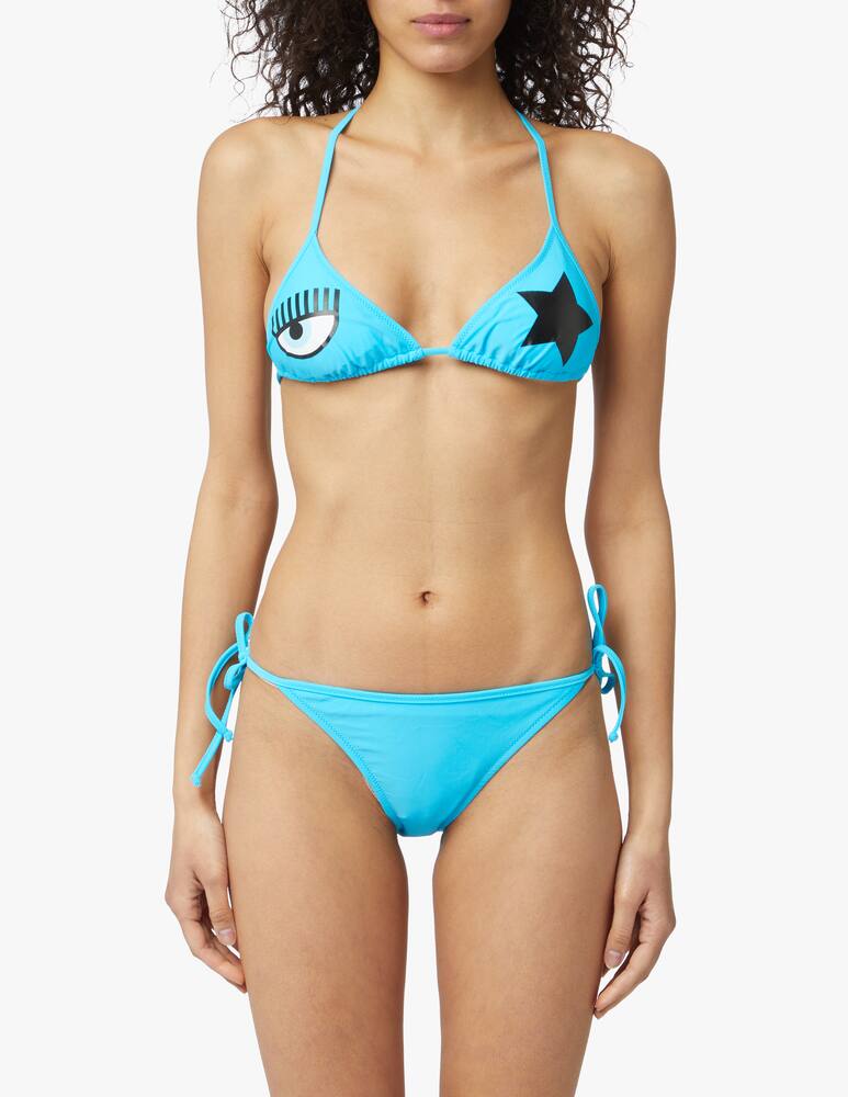 rinascente Chiara Ferragni Triangle bikini top - light blue