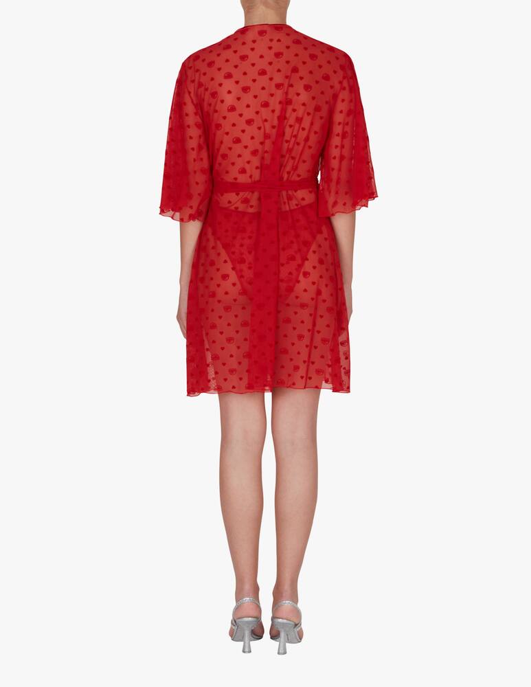 rinascente Chiara Ferragni Cotton dressing gown - red