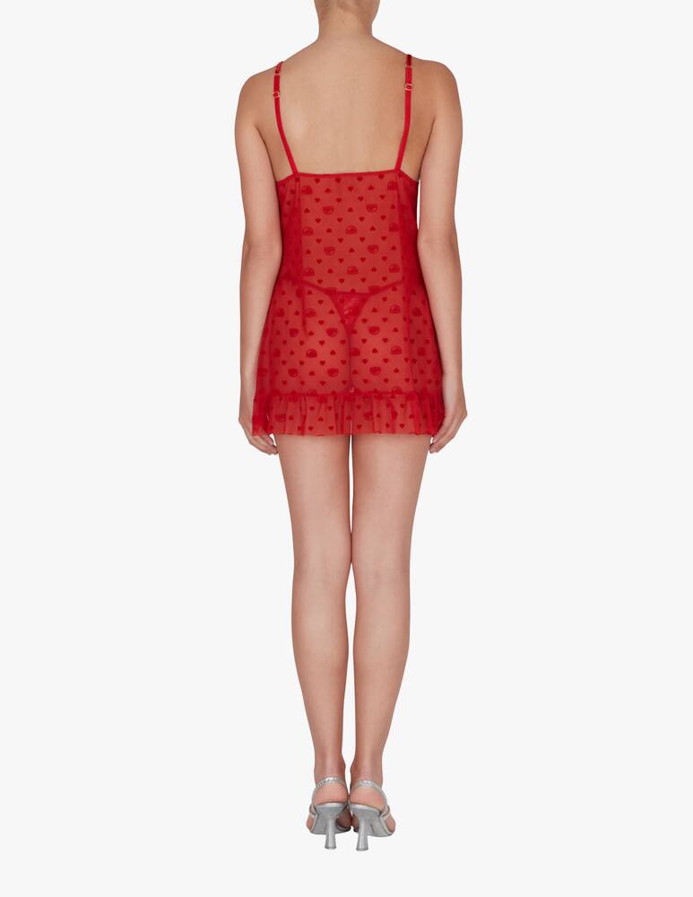 rinascente Chiara Ferragni Sottoveste in cotone - rosso