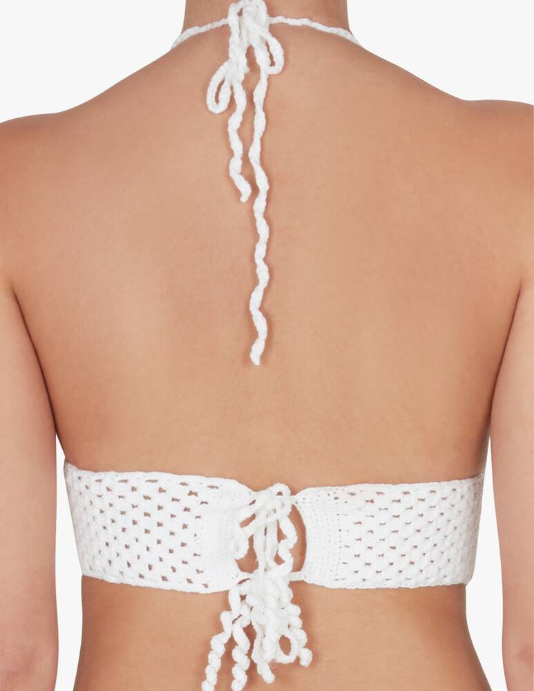 rinascente Chiara Ferragni Triangle bikini top - white