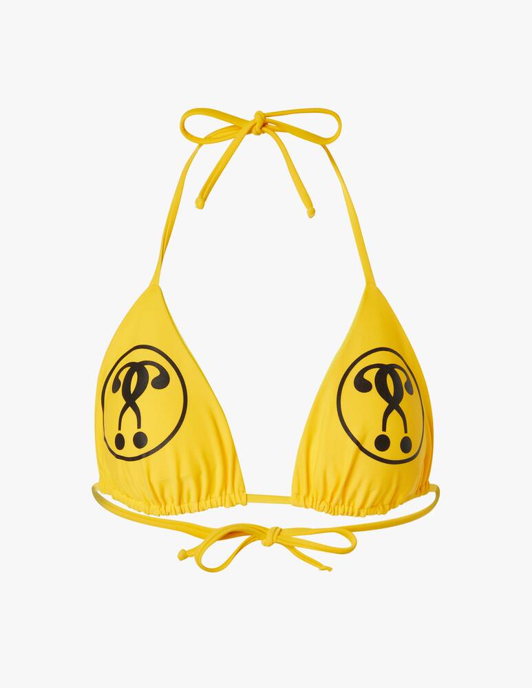 rinascente Moschino Top bikini triangolo - giallo