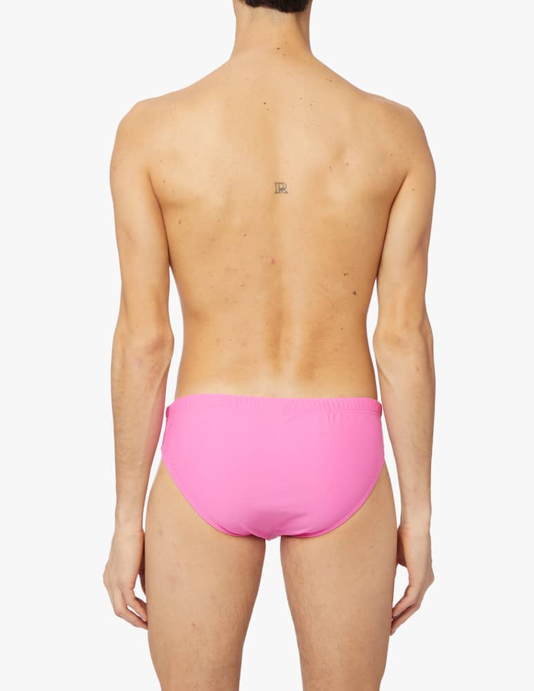 rinascente Moschino Metal lettering logo brief - violet