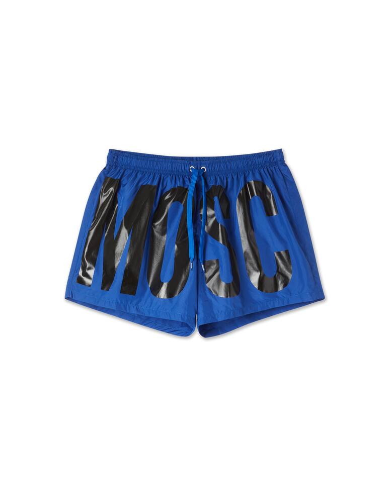 rinascente Moschino Boxer maxi logo gommato - blu