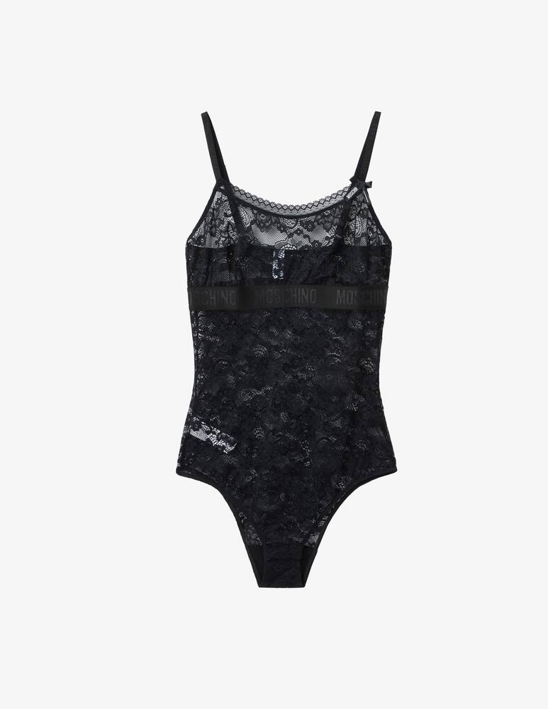 Moschino Bodysuit with lace - Black - picture 1 Moschino Bodysuit with lace - Black - picture 1