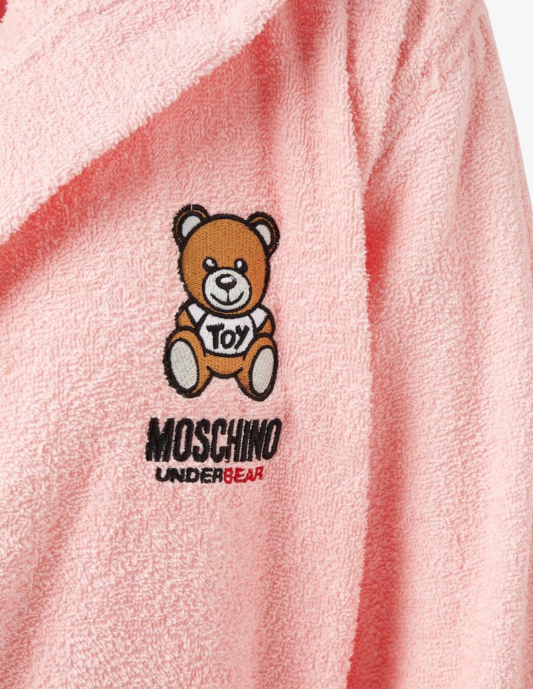 rinascente Moschino Accappatoio in cotone con cintura - Rosa