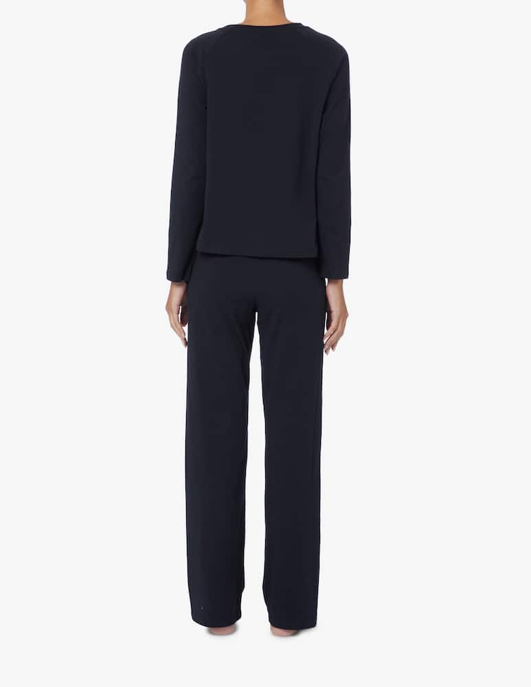 rinascente Moschino Pigiama in cotone a manica lunga - Nero