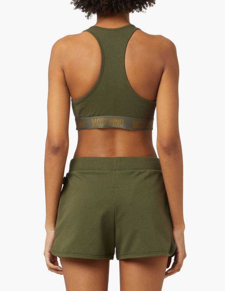 rinascente Moschino Top in cotone - oliva