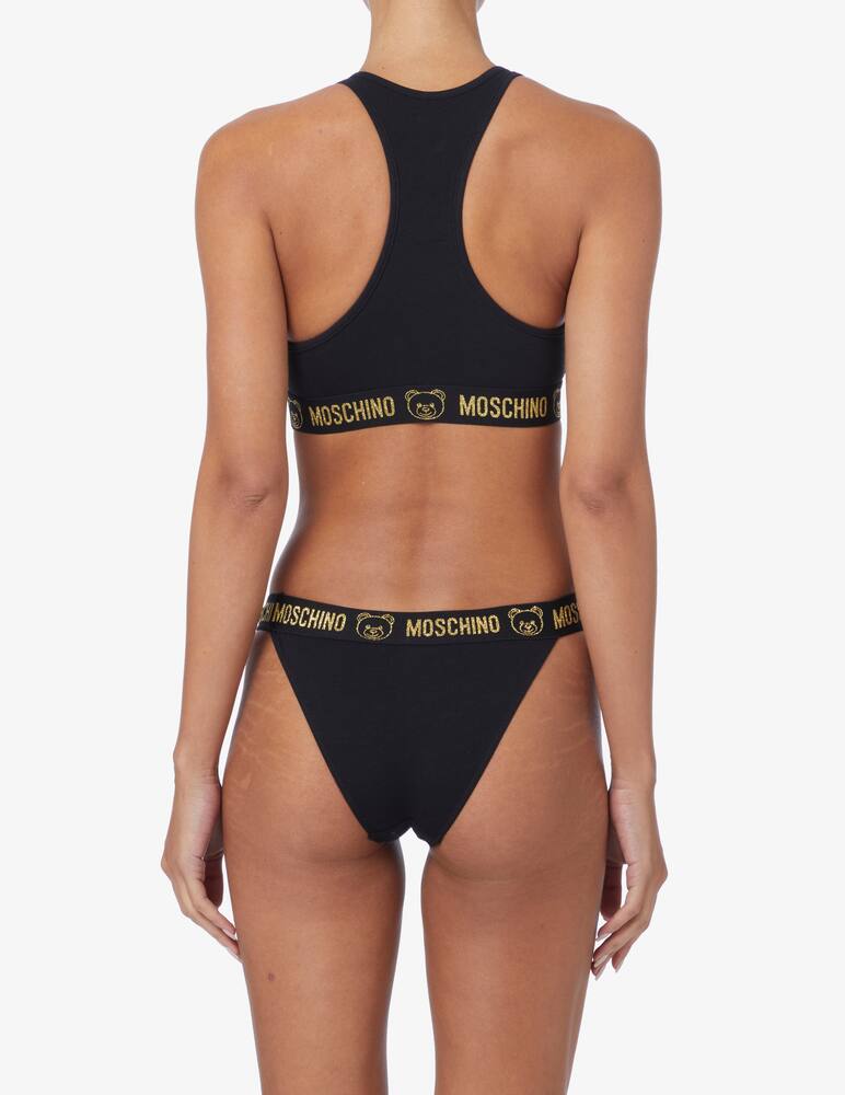 rinascente Moschino Set top e slip - Nero