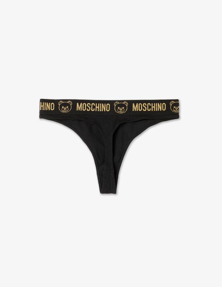 rinascente Moschino Triangle bra and thong set - Black