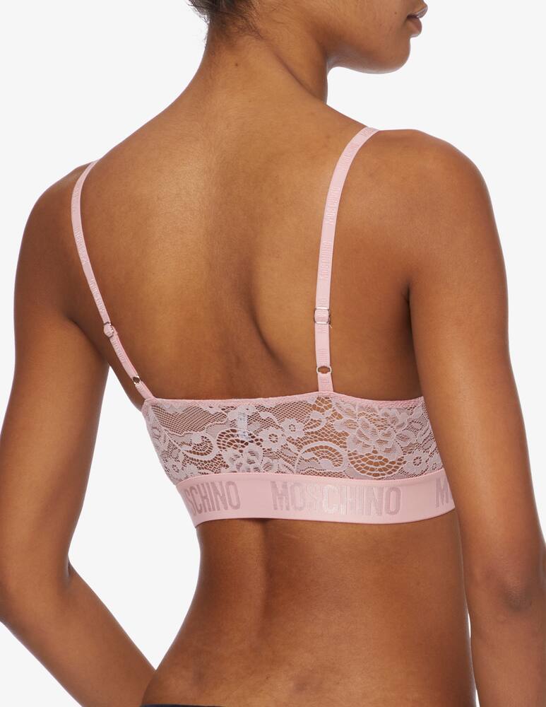 rinascente Moschino Triangle lace bra - Pink