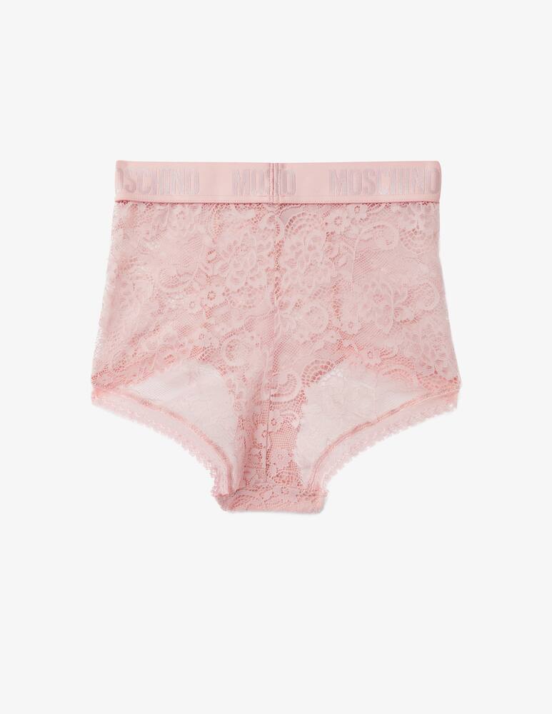 Moschino Slip vita alta in pizzo - Rosa - immagine 2 Moschino Slip vita alta in pizzo - Rosa - immagine 2