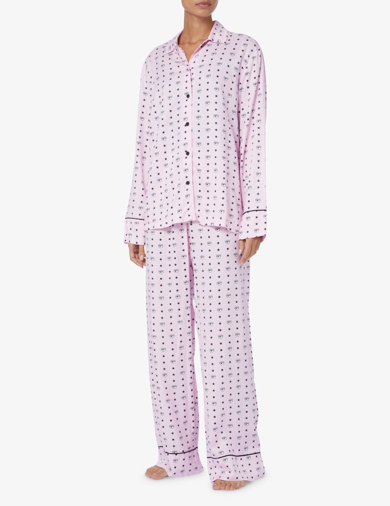 Chiara Ferragni Pigiama a manica lunga - Rosa - immagine 1 Chiara Ferragni Pigiama a manica lunga - Rosa - immagine 1
