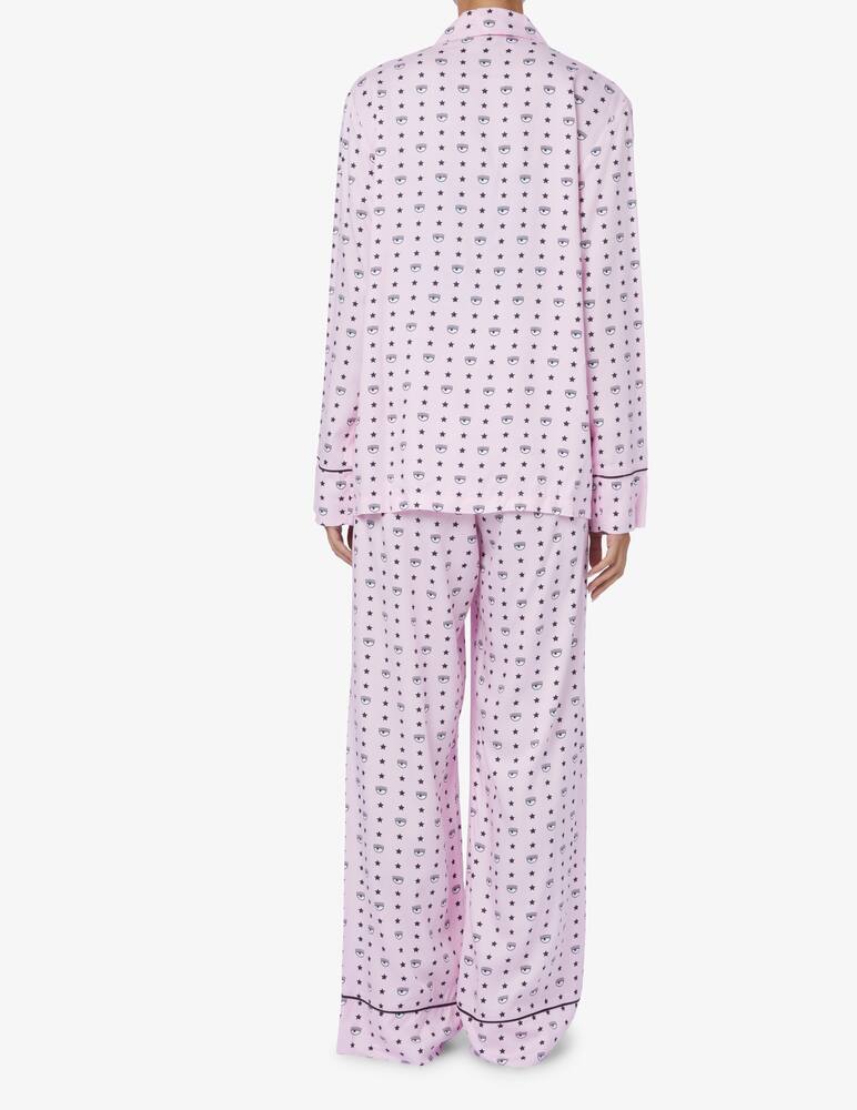 Chiara Ferragni Pigiama a manica lunga - Rosa - immagine 2 Chiara Ferragni Pigiama a manica lunga - Rosa - immagine 2