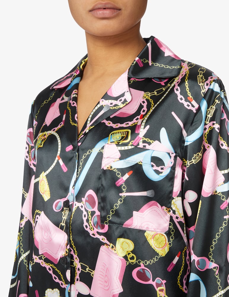 rinascente Chiara Ferragni Pigiama a manica lunga - Nero