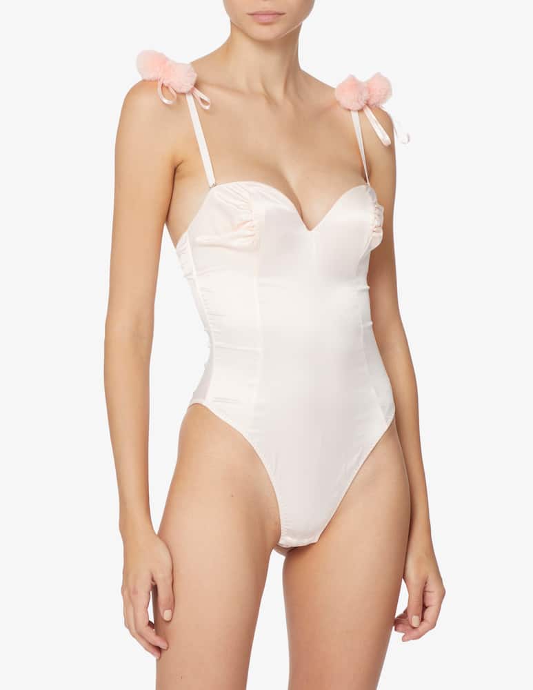 rinascente Chiara Ferragni Body in raso - Bianco