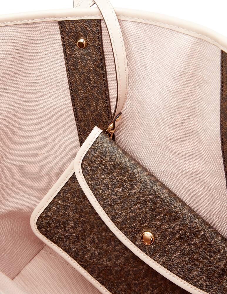 rinascente Michael Michael Kors Borsa tote Eva con logo e strisce