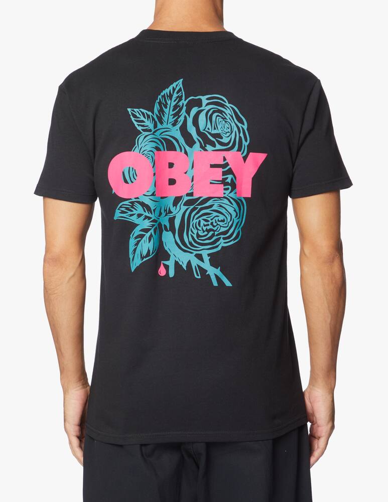 rinascente Obey Back rose obey t-shirt