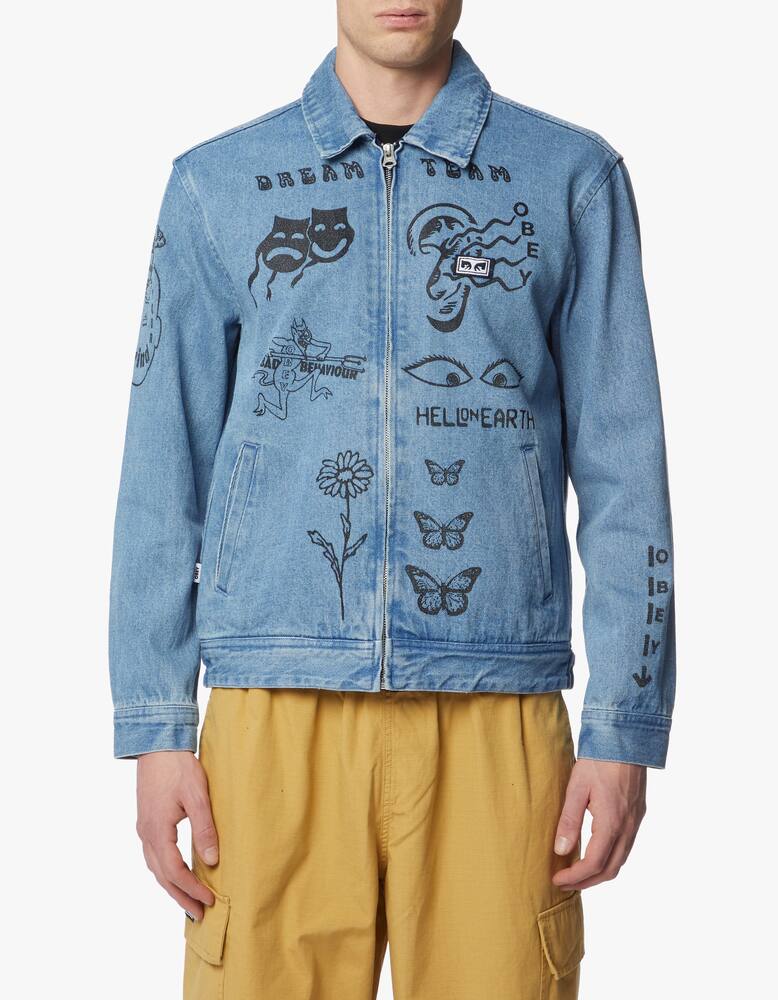 rinascente Obey Dream team denim jacket
