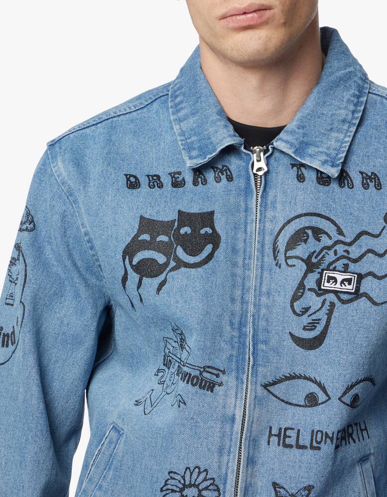 rinascente Obey Dream team denim jacket