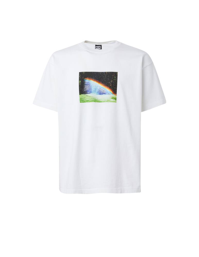 rinascente Obey Cotton heavyweight rainbow t-shirt