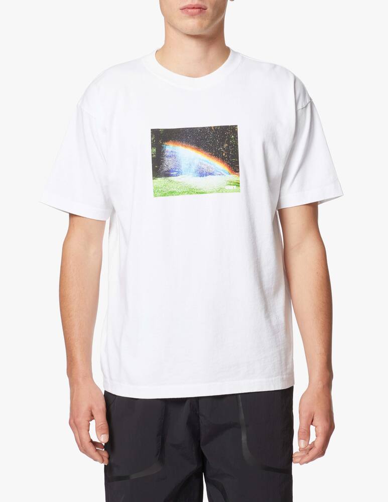 rinascente Obey Cotton heavyweight rainbow t-shirt