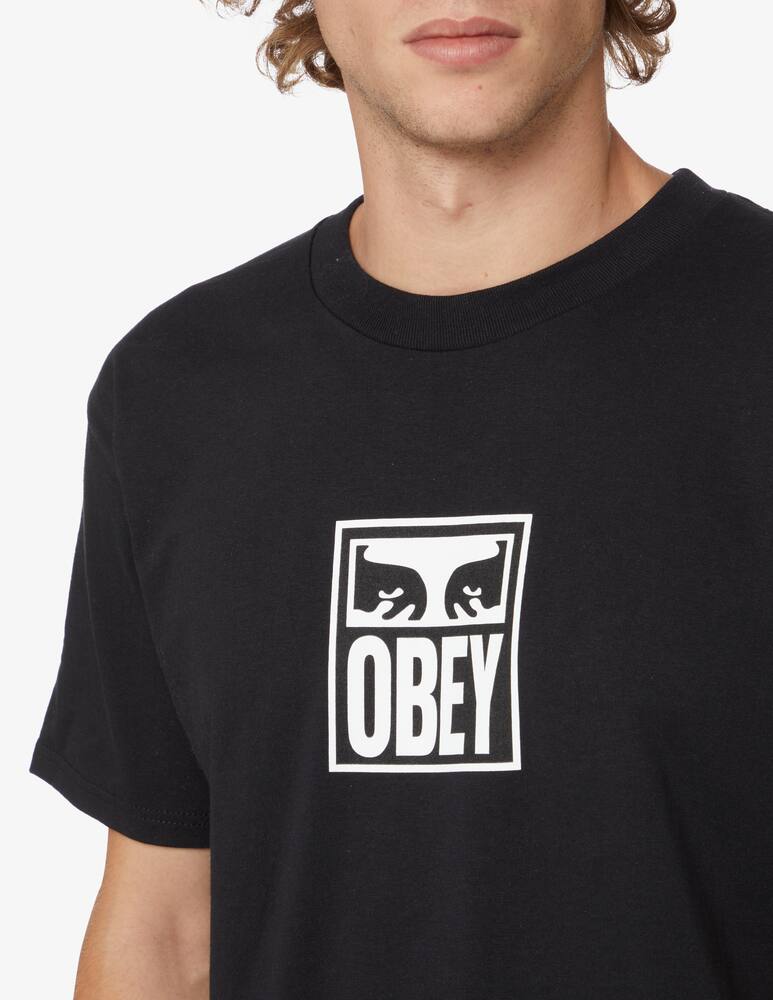 rinascente Obey Maglietta icon in cotone - Nero