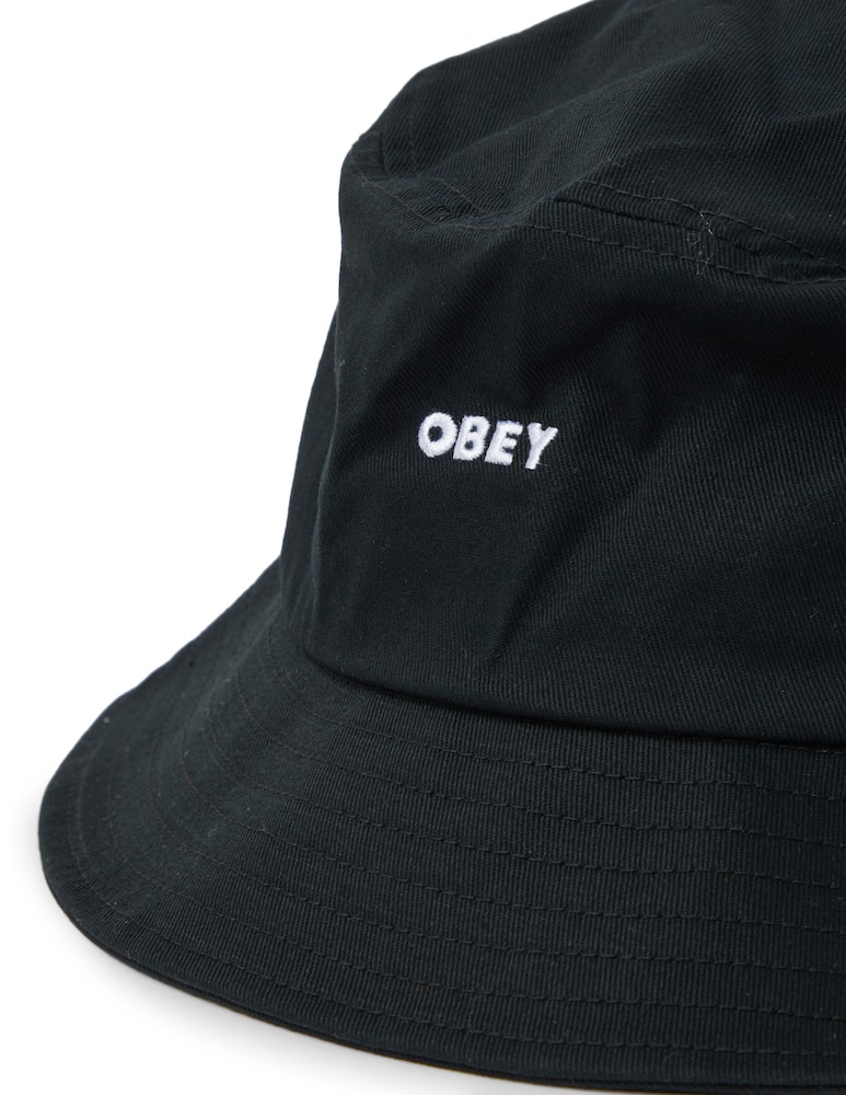 rinascente Obey Small logo bucket hat - black