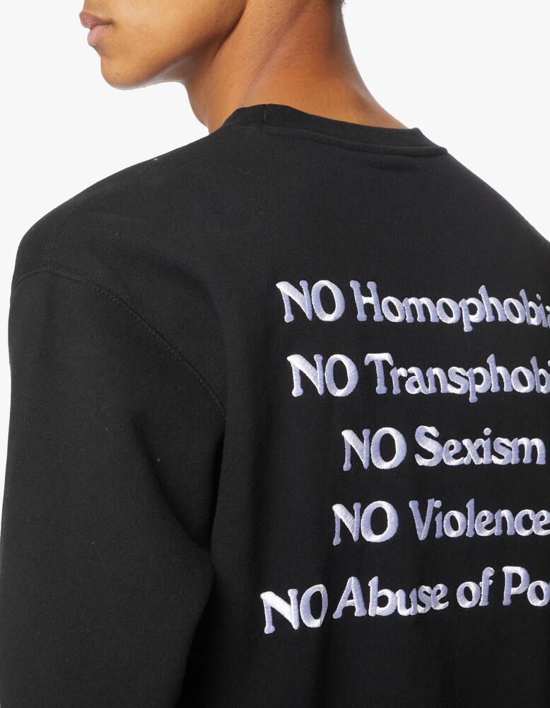 rinascente Obey Felpa girocollo scritta love back