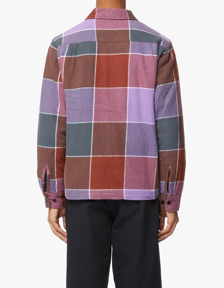 rinascente Obey Camicia overshirt full zip check grande