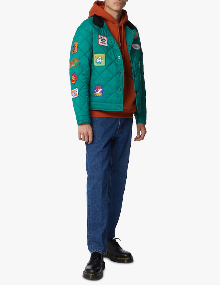 Obey Multi patch collection quilted jacket - picture 2 Obey Multi patch collection quilted jacket - picture 2