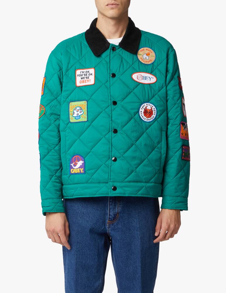 rinascente Obey Multi patch collection quilted jacket